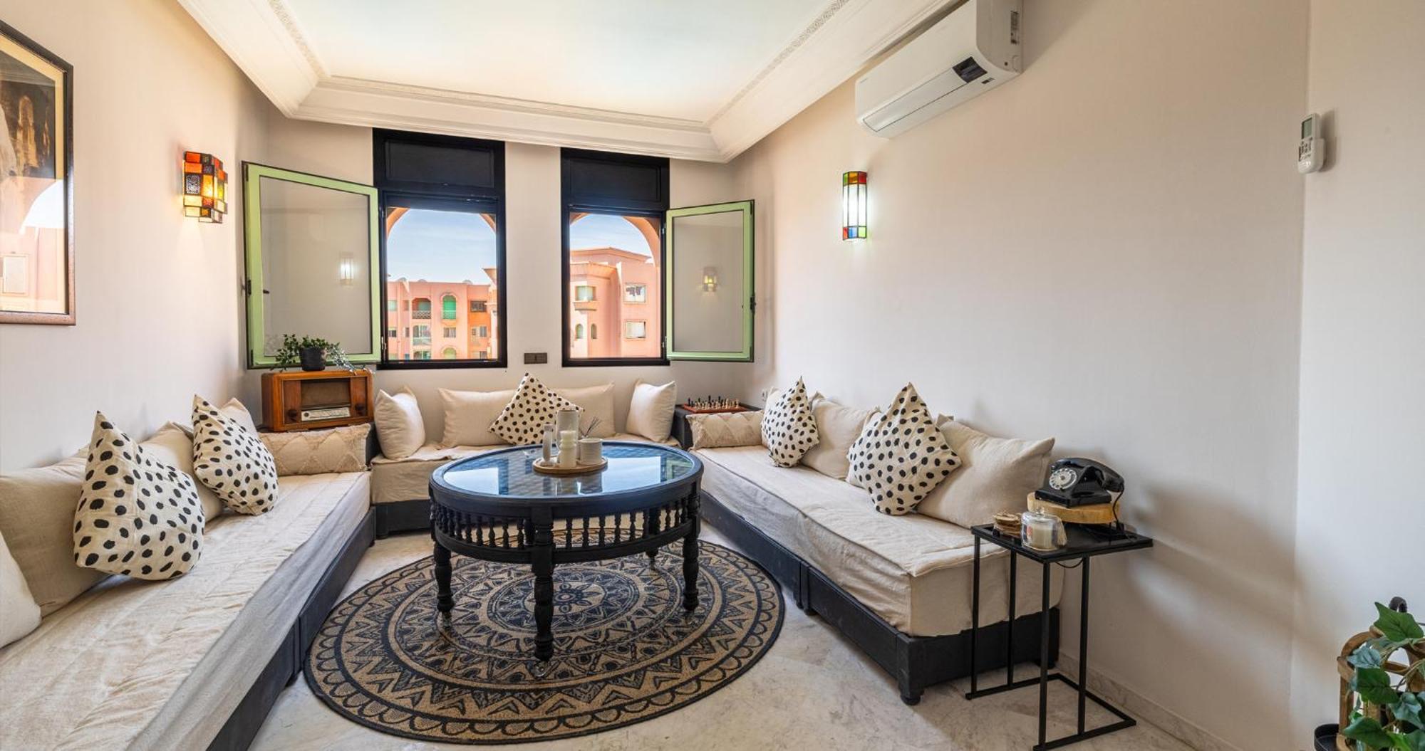 Apartament Charming 2-Bed Oasis Pool View Marrakesz Zewnętrze zdjęcie