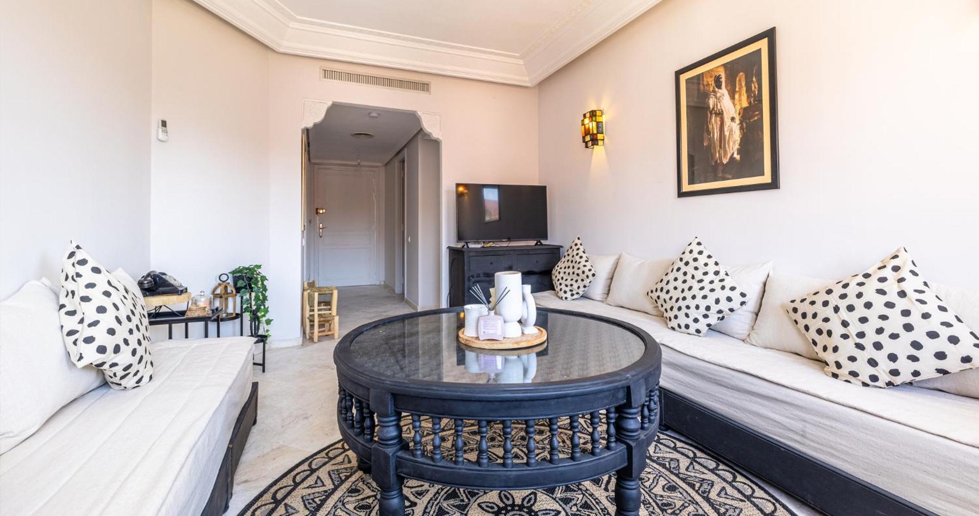 Apartament Charming 2-Bed Oasis Pool View Marrakesz Zewnętrze zdjęcie